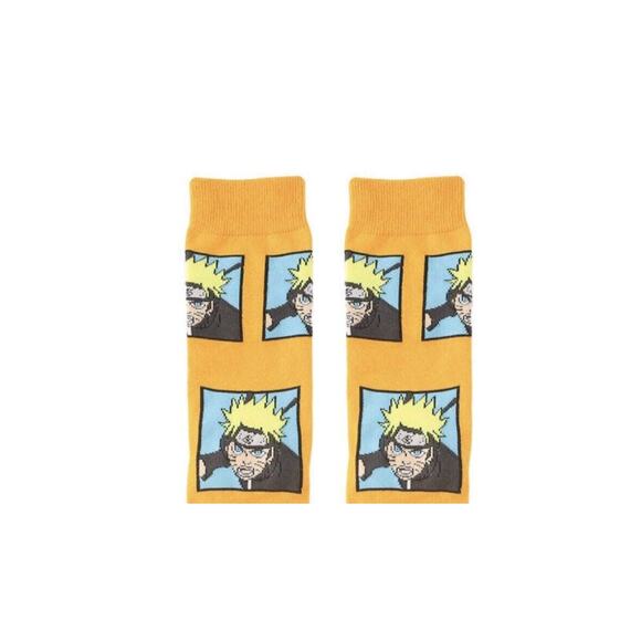 Orange Naruto Uzumaki All Over Print Anime Socks - Naruto Shippuden Merchandise - Picture 3 of 4